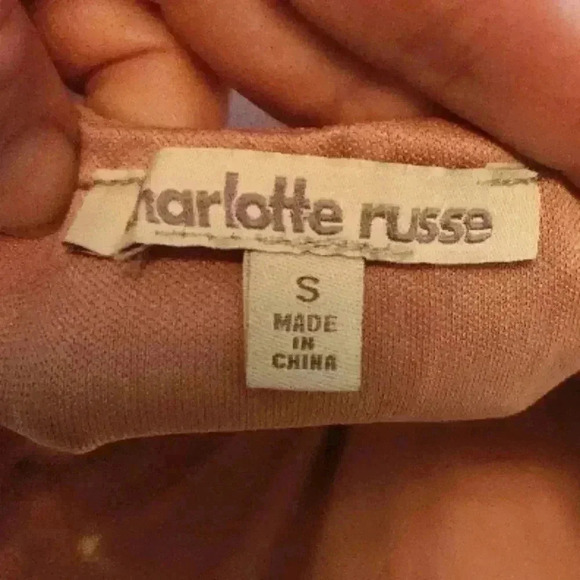 Charlotte Russe Blush/ mauve Elegant Halter Neck Jumpsuit, small - Picture 7 of 11